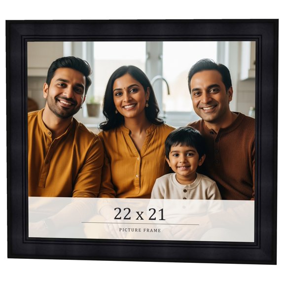 22x21 Frame Black Passaggi Solid Wood Picture Frame Width 1.5 Inches | Interior Depth 0.5 Inches |