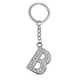 thumbnail image 2 of BAYAIXZ Creative English Alphabet Keychain Decorative Pendant Alloy Diamond Keychain (B,One Size), 2 of 2