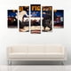 thumbnail image 2 of Cuadro Decorativo Pulp Fiction Pop Cine Juego De 5 Piezas 150x80cm Ideal Para Sala Recámara Oficina Moderna, 2 of 5