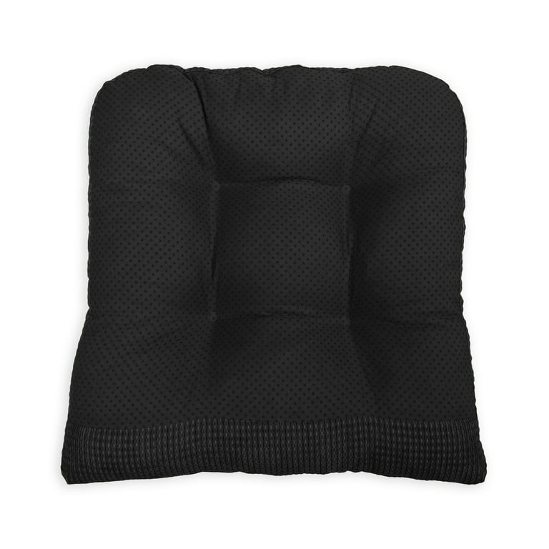 Tyler Set of Two 2 Chair Cushions Black Memory Foam
