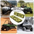 thumbnail image 5 of ZIATUBLES 2-Pack UTV Seat Covers, Waterproof Scratch-Resistant Polyester Protectors for Kawasaki Mule Bench Seats, Yellow Green Black Jungle Camo Print UTV Decor Accessories Part, 5 of 8