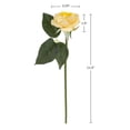 thumbnail image 6 of Pure Garden 18Pc Real Touch Rose Artificial Flowers with Stems (Yellow), 6 of 9