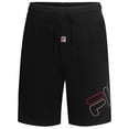 thumbnail image 3 of Pantalones cortos de pijama Fila para hombre, paquete de 2, rojo y negro, talla S, 3 of 4