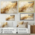 thumbnail image 4 of Designart "Marble Lightning In Beige And Gold I" Abstract Shapes Floater Framed Wall Art Living Room, 4 of 5