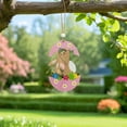 thumbnail image 2 of Easter Wooden Rabbit Heart Charm Festive Hanging Ornament for Home Spring Holiday Easter Decoration, 2 of 5