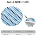 thumbnail image 6 of Elastic Edge Floral Bohemian Tablecloth - Perfect Fit for Round Tables 52-56 Inches - Stretchable Table Cover for Patio Party, 6 of 7