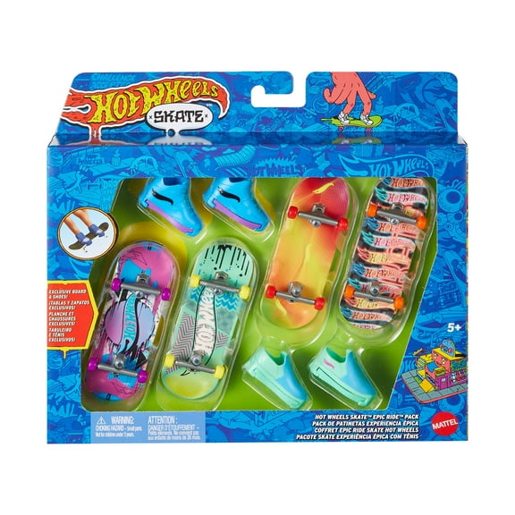 Hot Wheels Skate Tony Hawk Fingerboards & Skate Shoes Multipack (Styles May Vary)