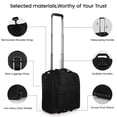 thumbnail image 4 of New York Xpress 16" Underseat Carry-on Luggage Lightweight Softside Rolling Suitcase with 2 Wheels, Black - TA13, 4 of 10