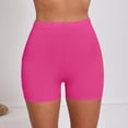 thumbnail image 5 of Ahuyic Athletic Shorts for Women,Womens Running Shorts,Woman Solid Color Elastic High Waist Yoga Shorts Slim Pants, 5 of 6