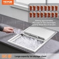 thumbnail image 2 of VEVOR Drop in Ice Chest, 27"L x 18"W x 21"H Stainless Steel Ice Cooler, Commercial Ice Bin with Sliding Cover, 40.9 qt Outdoor Kitchen Ice Bar, Drain-pipe and Drain Plug Included, for Cold Wine Beer, 2 of 9