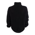 thumbnail image 2 of Embossed Juniors' Chunky Mock-Neck Sweater, 2 of 2