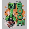 thumbnail image 2 of Girl's Minecraft Creeper Boom  Graphic Tee Athletic Heather Medium, 2 of 5