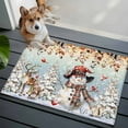 thumbnail image 3 of Entryway Rug 2'x3', Christmas Snowman Small Rug for Kitchen Bathroom Door Mat Indoor Entrance, Xmas Tree Snowflake Eucalyptus Non-Slip Area Rugs Floor Mats Carpet Front Door Rugs, 3 of 8