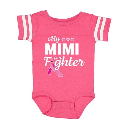 

Inktastic Breast Cancer Awareness My Mimi is a Fighter Gift Baby Boy or Baby Girl Bodysuit