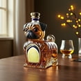 thumbnail image 5 of Mbvtdt Decorative Bulldog Shaped Whiskey Decanter,Airtight Lid 3D Design Empty Container,300ml Liquor Decanter,Clear Glass Liquor Bottle,For Beverage Alcohol Wine Drinks Commercial Display, 5 of 8