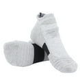 thumbnail image 3 of Sport Running Sock, Absorb Moisture Shock Absorption Socks  For Reducing Ankle Pressure For Exercise Grey+Black, 3 of 8