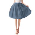 thumbnail image 2 of YMNXA Women's Skirt High Waisted Mesh Solid Color Fashion Comfortable Tutu Skirt For Daily Wear Gy1 One Size, 2 of 5