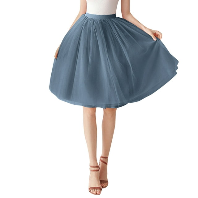 WEAIXIMIUNG Jupe Grand Femme Carnaval Tutu Jupon Robe Courte Robe de Danse Ballet Robe de Soirée Occasion
