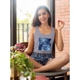 thumbnail image 2 of Watercolor Astrology I Racerback Tank Women -Grace Popp Designs, Female Medium, 2 of 4