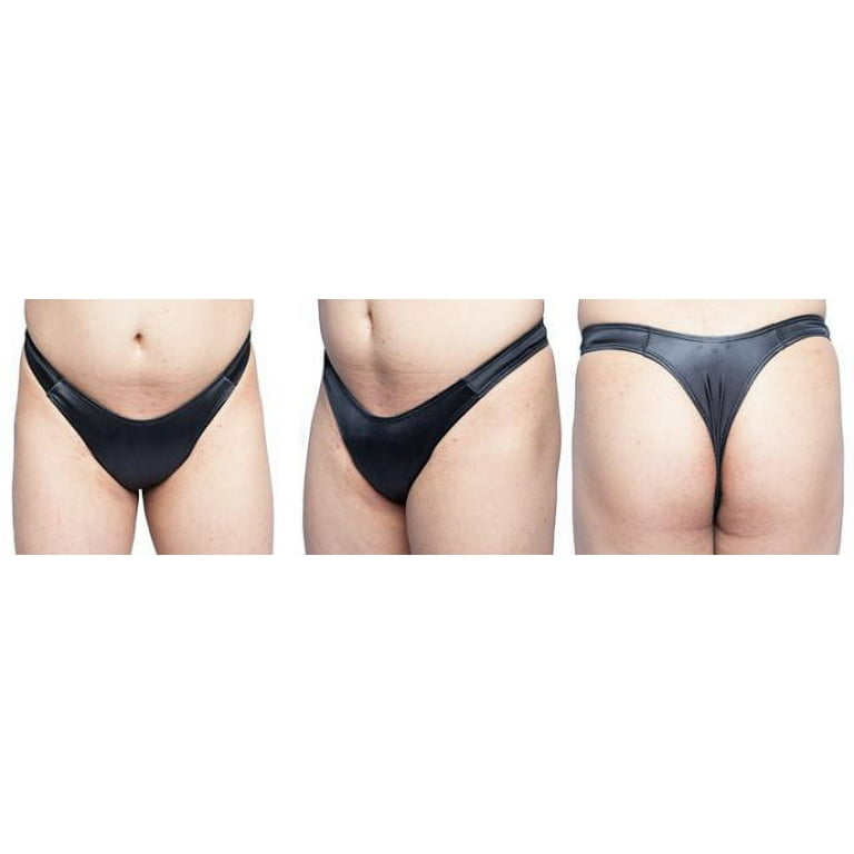 Tucking Gaff Panties For Crossdressing Men and Trans-Women, Thong-Style  Black Size Small 