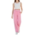 thumbnail image 5 of Girls Baggy Sweatpants Straight Leg Drawstring Athletic Pants Elastic Waist Striped Joggers Loose Soft Stretchy Trousers, 5 of 8