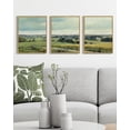 thumbnail image 4 of Drsoum Vintage Landscape Wall Art Rustic Countryside Meadow Farmhouse Decor Retro Grassland Painting for Kitchen Living Room Bedroom 11x14in3pcs Brown Framed, 4 of 7