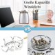 thumbnail image 3 of Stainless Steel Ashtray with Lid, Modern Portable Tabletop Ashtray, 304G, 3 of 5