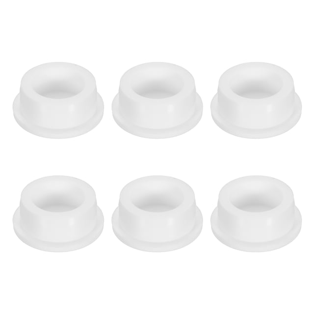 Uxcell 6Pcs Tapones de Agujeros Blancos, Tapón de Botón de Caucho Impermeable para Agujeros de 36mm / 1.4" Tapones de Sellado Redondos Flexibles