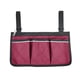 thumbnail image 1 of Bolsa lateral para silla de ruedas, apoyabrazos reflectante, bolsa lateral, organizador de almacenamiento portátil colgante, rojo vino Advancent  HA003792-03, 1 of 7