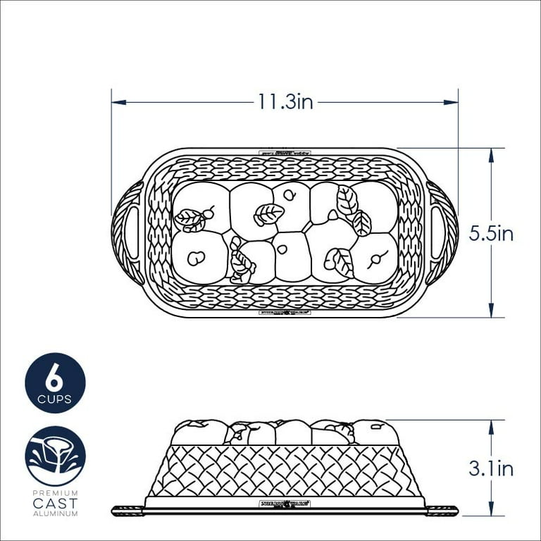 Nordic Ware Apple Basket Loaf Pan - Brown, 1 - Fry's Food Stores