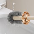 thumbnail image 6 of Household Bathroom Long Handle Toilet Brush With Base, G-shaped Toilet Brush, Sealed Cover, Long Handle, No Dead Corners Cleaning, Flexible Bristles, Anti-shedding, 6 of 9