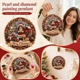 thumbnail image 2 of Christmas Pearl Diamond Art Village, Pre-Framed Bead Art Kit with Raised Pearl Finish, DIY Holiday Wall Decor & Craft Activity, Gift for Adults and Beginners, 2 of 8