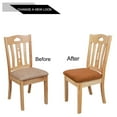 thumbnail image 2 of PiccoCasa 4Pcs Velvet Dinning Stretchable Chair Slipcover, 18 x18 Brown, 2 of 6