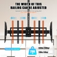 thumbnail image 4 of PartyKindom Ceiling TV Mount Commercial Grade 4 Black Adjustable for 32-65 Inch Tvs, 4 of 13