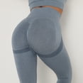 thumbnail image 1 of Pantalones de yoga sin costuras con glúteos transpirables, ropa interior deportiva ajustada de cintura alta, pantalones de fitness para mujer, 1 of 6