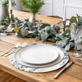 thumbnail image 2 of Navy Blue Eucalyptus Round 13 Inch Placemats Set of 2, Watercolor Spring Weeping Botanical HeatResistant Non Slip Place Mats for Dining Table, Wipeable Braided Kitchen Table Mats for Housewarming, 2 of 9