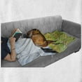 thumbnail image 6 of Animal Soft Flannel Fleece Throw Blanket, Horse Runs Gallop on Flower Meadow Rural Freedom Animal, Cozy Plush for Indoor and Outdoor Use, 70" x 90", Green Brown Baby Blue, by Ambesonne, 6 of 6