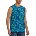 thumbnail image 2 of Bixox Men's Snake Printed Shirt Sleeveless Fitness Tank Top-X-Large, 2 of 5