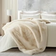 thumbnail image 2 of EVERGRACE Luxury Soft Faux Chinchilla Fur Throw Blanket for Couch, Warm Thick Heavy Winter Throw Blanket 1220GSM for Bed, Fluffy Cozy Mink Blanket with Reversible Velvet, Arctic White, 50''x60'', 2 of 8