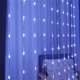 thumbnail image 3 of Cortina de luces LED tipo cascada para ventana, guirnalda de luces tipo lluvia de meteoritos, para bodas, Navidad, 3 x 2 m, 3 x 3 m, 3 of 5