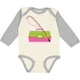 thumbnail image 3 of Inktastic Fishing Tackle Girls Girls Long Sleeve Baby Bodysuit, 3 of 5