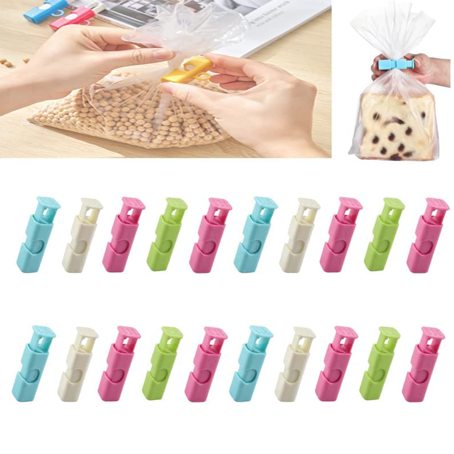  Mr. Pen- Bag Clips, 8 Pack, Squeeze and Lock Bread Bag Clips  for Food Storage, Food Clips for Bags, Bread Clips, Plastic Bag Clip, Bag  Closure Clips, Bread Clips Plastic, Bread
