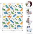 thumbnail image 4 of Colorful Dinosaurs Cacti Pattern Blanket,Comfortable Soft Lamb Wool Throw Blanket,All Season,Warm Lightweight Blankets for Sofa Bed Couch Living Room Chair,30"x40", 4 of 4