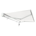 thumbnail image 3 of Awntech 16 Ft Destin Right Motorized Heavy Duty Patio Retractable Awning with Protective Hood (192in x 10.38in x 120in), White, 3 of 9