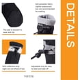 thumbnail image 5 of Protección para las patas del perro, zapatos antideslizantes de invierno para perros, con tira reflectante, adecuados para perros pequeños, medianos y grandes. conjunto negro de 4 piezas JM, 5 of 5