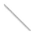thumbnail image 1 of Diamond2Deal Platinum 3.4 mm Solid Rolo Chain Necklace for Women 16", 1 of 3