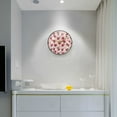 thumbnail image 5 of Yayeee Wall Clock Battery Operated 9.5" Silent Quartz Non-Ticking for Living Room Decor, Cherries Pattern, 5 of 8