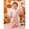 thumbnail image 3 of Pijama de Acción de Gracias para Bebé Niña, Mono Estampado, Manga Larga, Solapa, Ropa de Dormir, 3 of 9