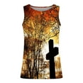 thumbnail image 5 of Gilets pour Hommes pour l'Été à Imprimé Floral Col Rond Haut de Sport Décontracté Manches Longues Coton Polyester 1 Pce, 5 of 5