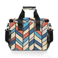 thumbnail image 7 of FORMRS Insulated Cooler Bag 24 Cans Capacity Soft Leakproof Lunch Box with Side Pockets, Blue Geometric, 7 of 7